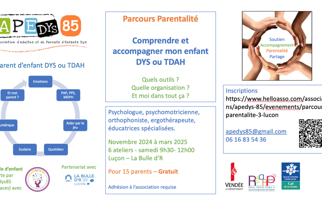 Parcours parentalité DYS/TDAH Apedys